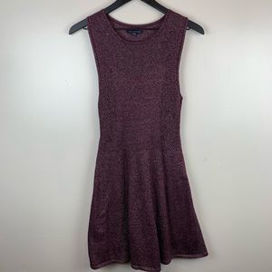 American Eagle Maroon & Gold Dress Medium